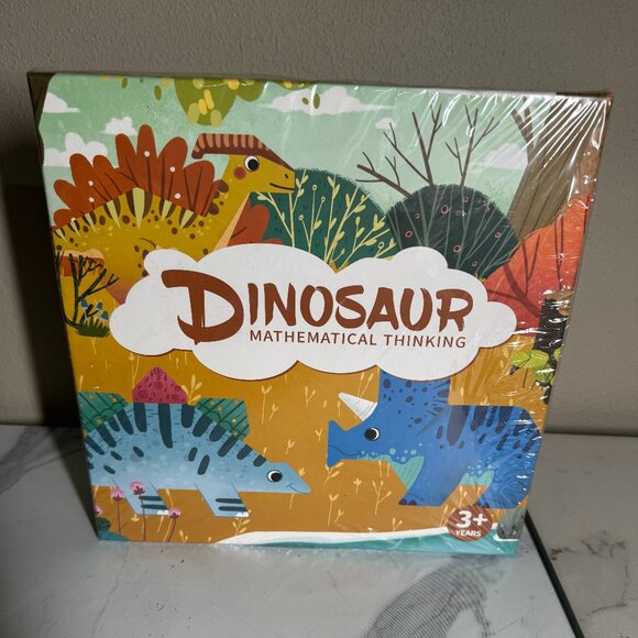 Rainbow Dinosaur Mathematical Thinking Educational Logic Game NWT - Picture 2 of 4